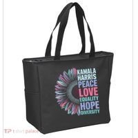 Kamala Harris Peace Love Equality Hope Diversity Tote Bag thumb 2