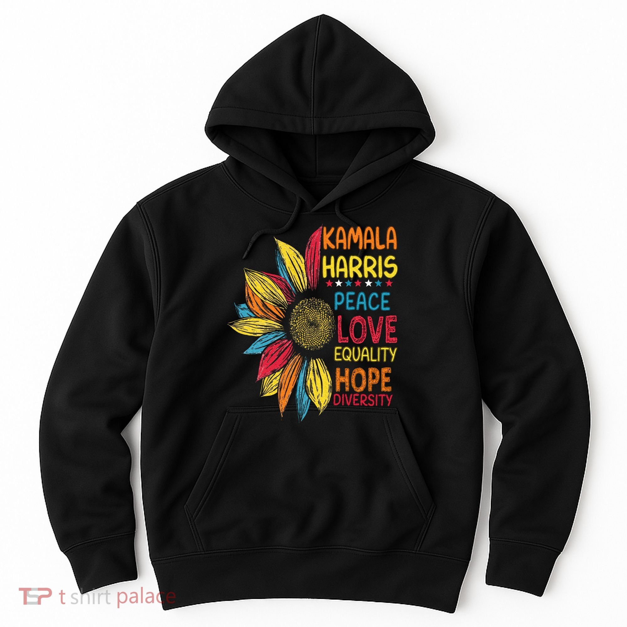 Kamala Harris Peace Love Equality Hope Diversity Hoodie