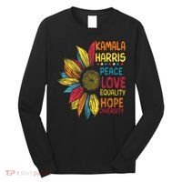 Kamala Harris Peace Love Equality Hope Diversity Long Sleeve Shirt thumb 0