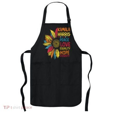 Kamala Harris Peace Love Equality Hope Diversity Apron