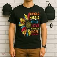 Kamala Harris Peace Love Equality Hope Diversity T-Shirt thumb 6