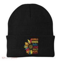 Kamala Harris Peace Love Equality Hope Diversity Beanie thumb 0