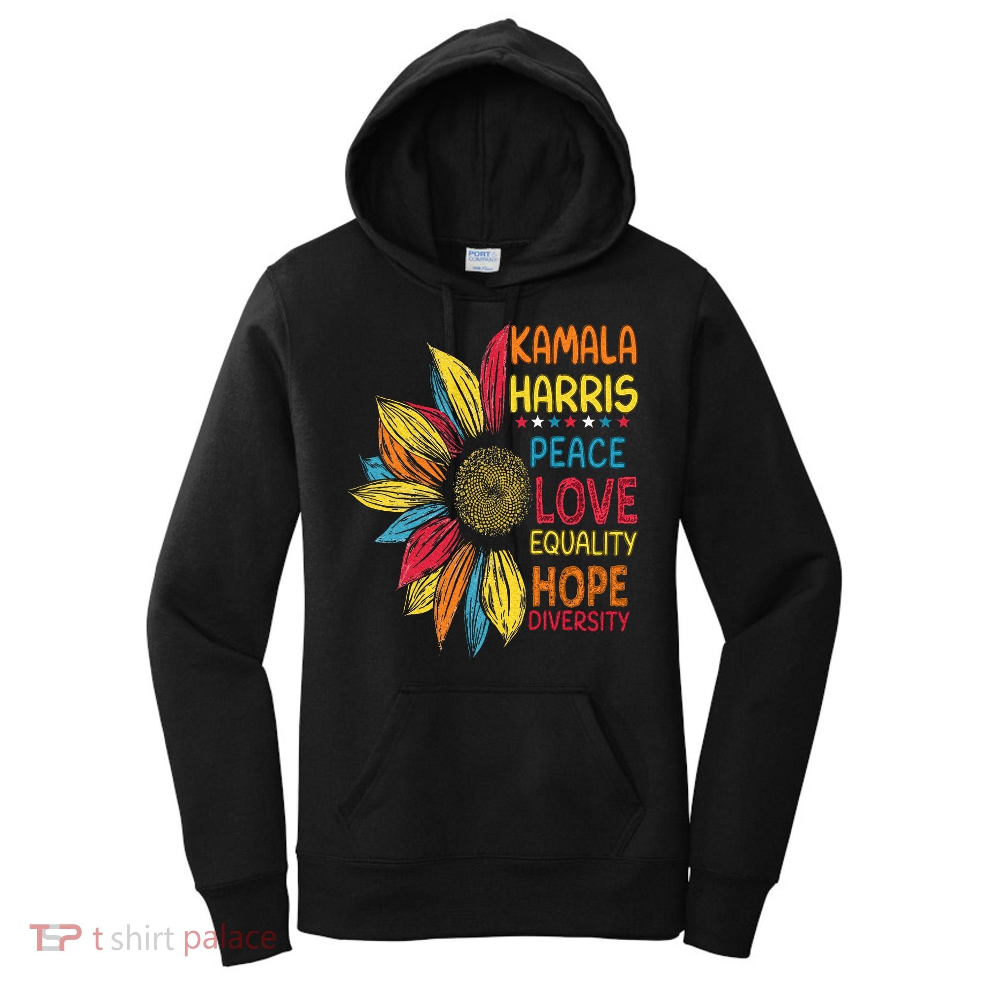 Kamala Harris Peace Love Equality Hope Diversity Women's Hoodie
