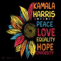 Kamala Harris Peace Love Equality Hope Diversity Women's Hoodie thumb 2