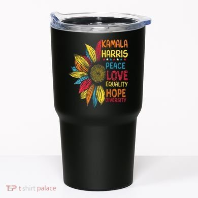 Kamala Harris Peace Love Equality Hope Diversity Tumbler