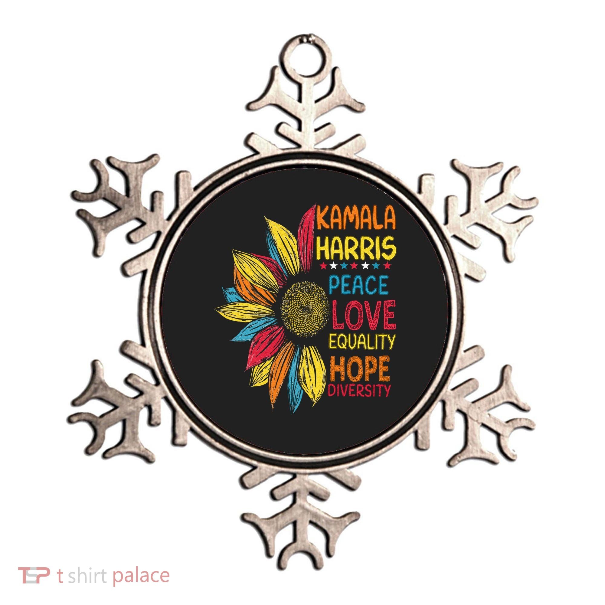 Kamala Harris Peace Love Equality Hope Diversity Ornament