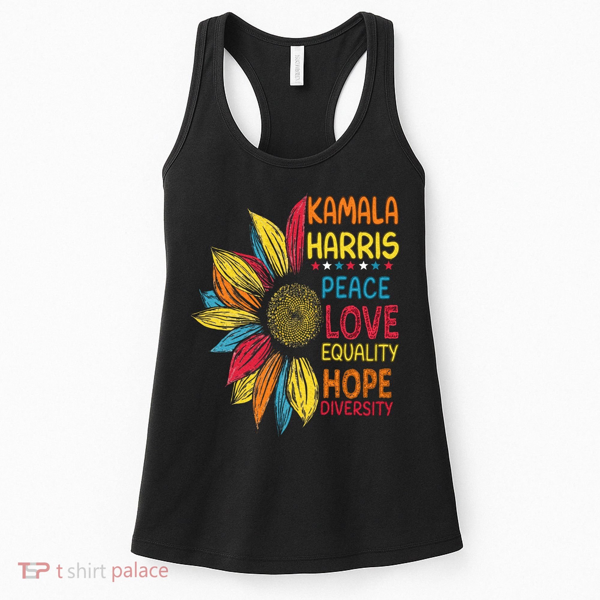 Kamala Harris Peace Love Equality Hope Diversity Women's Tank Top