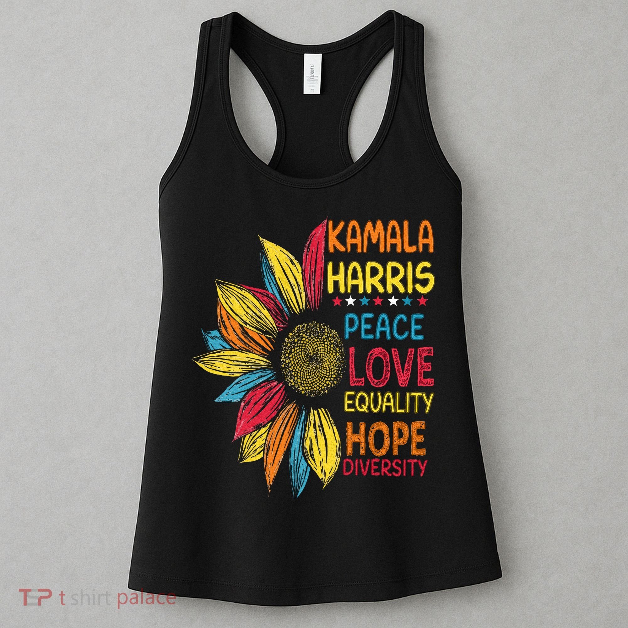 Kamala Harris Peace Love Equality Hope Diversity Women's Tank Top