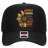 Kamala Harris Peace Love Equality Hope Diversity Hat thumb 0