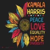 Kamala Harris Peace Love Equality Hope Diversity Hat thumb 2