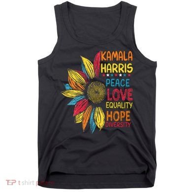 Kamala Harris Peace Love Equality Hope Diversity Tank Top