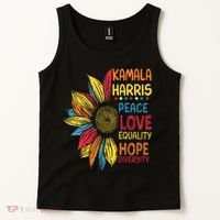 Kamala Harris Peace Love Equality Hope Diversity Tank Top thumb 2