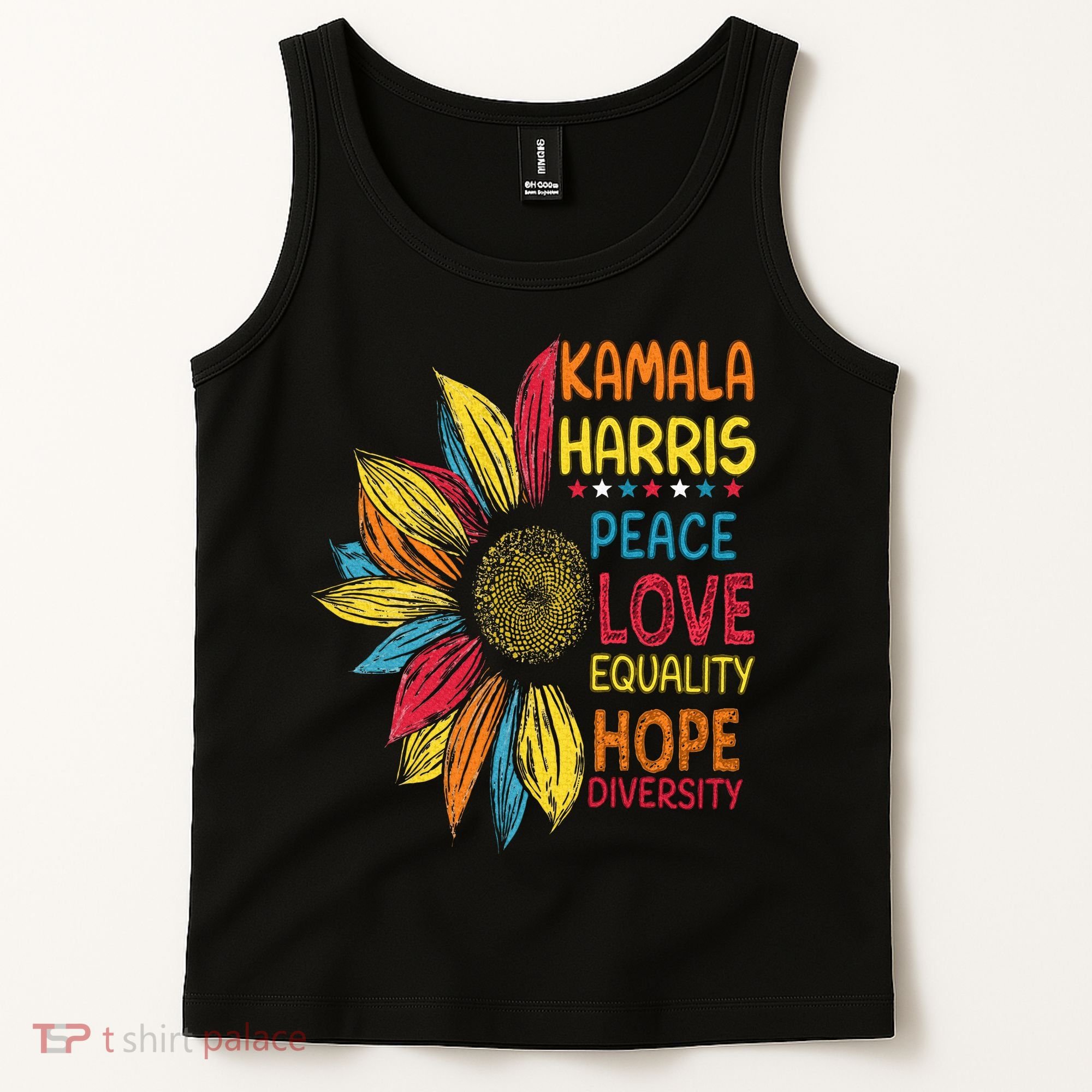 Kamala Harris Peace Love Equality Hope Diversity Tank Top