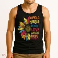 Kamala Harris Peace Love Equality Hope Diversity Tank Top thumb 3