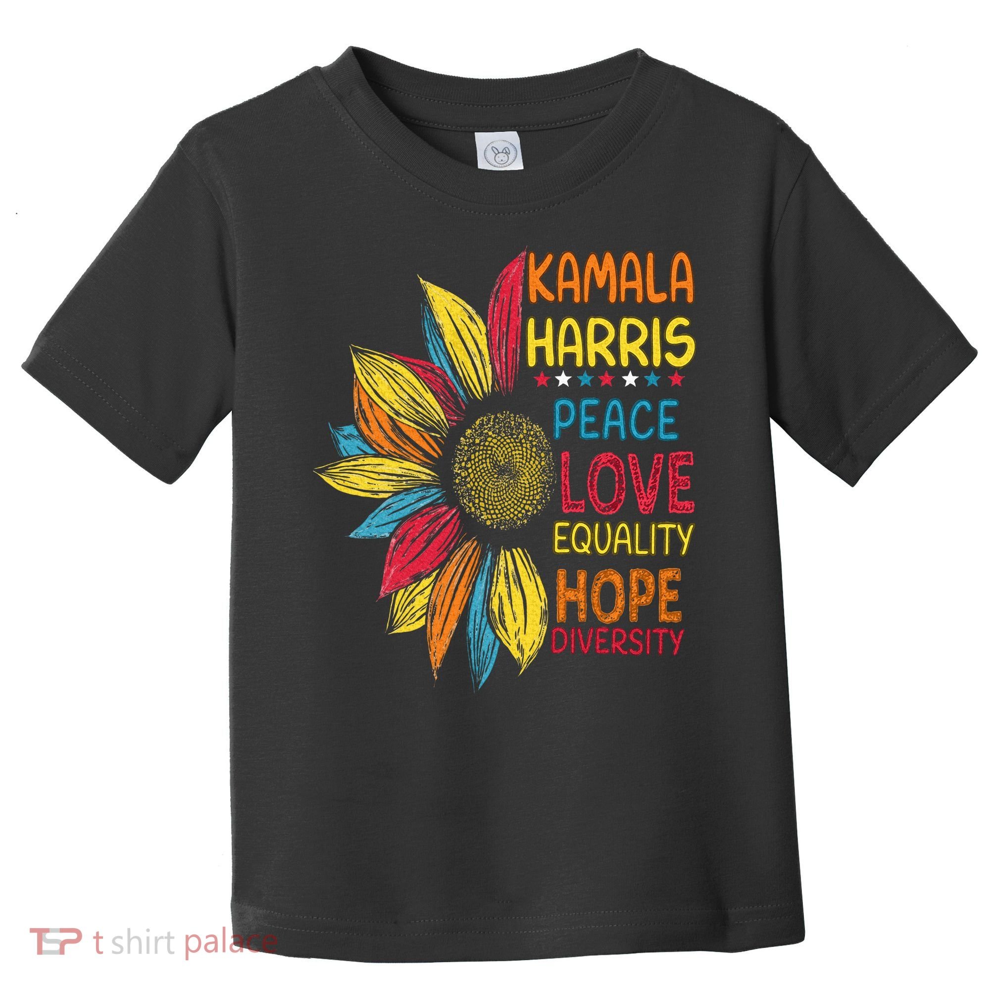 Kamala Harris Peace Love Equality Hope Diversity Toddler T-Shirt