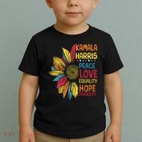 Kamala Harris Peace Love Equality Hope Diversity Toddler T-Shirt thumb 2