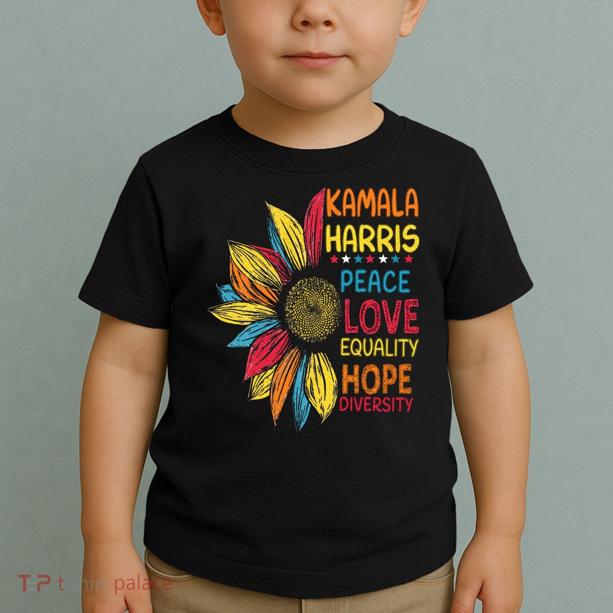 Kamala Harris Peace Love Equality Hope Diversity Toddler T-Shirt