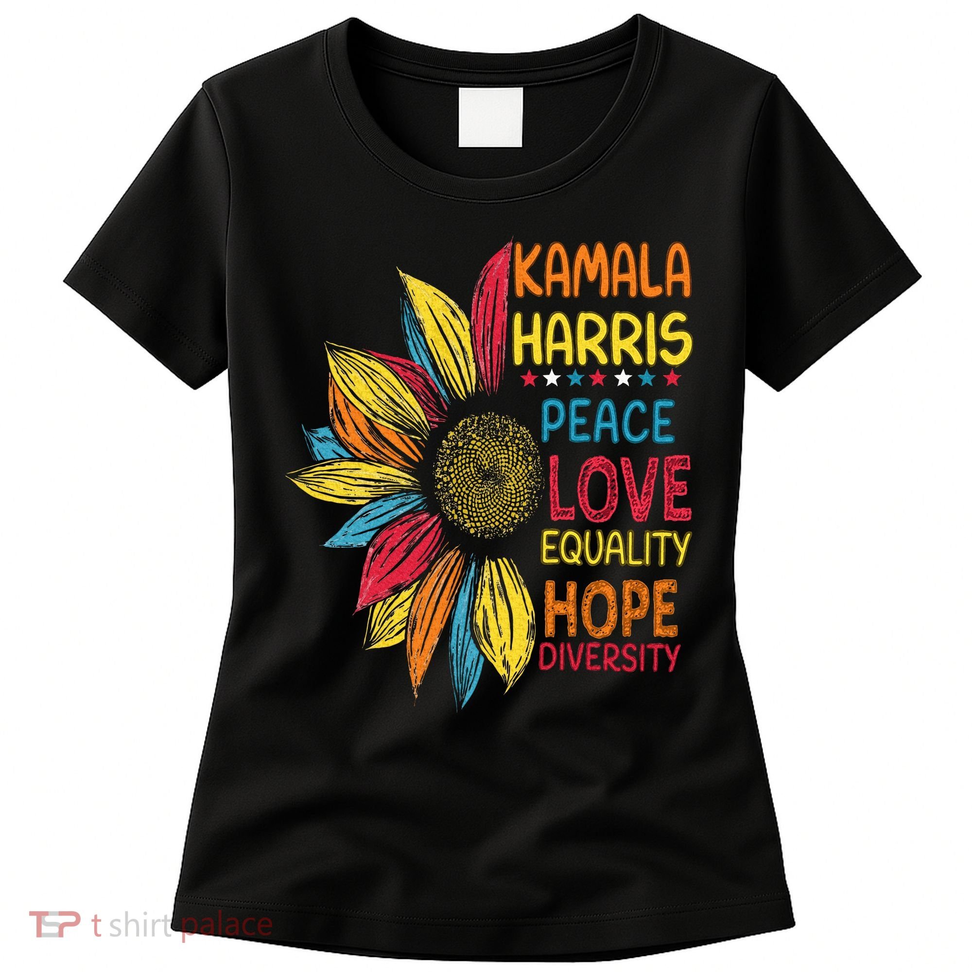 Kamala Harris Peace Love Equality Hope Diversity Women's T-Shirt