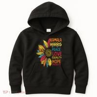 Kamala Harris Peace Love Equality Hope Diversity Kids Hoodie thumb 0
