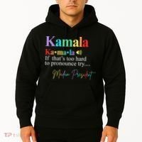 Kamala Harris Pronunciation Madam President Hoodie thumb 2