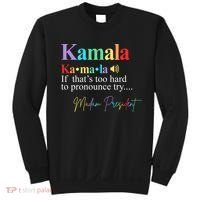 Kamala Harris Pronunciation Madam President Sweatshirt thumb 0