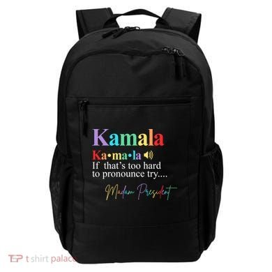 Kamala Harris Pronunciation Madam President Backpack