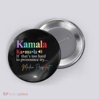 Kamala Harris Pronunciation Madam President Button thumb 0