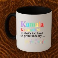 Kamala Harris Pronunciation Madam President Coffee Mug thumb 2