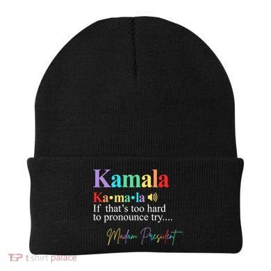 Kamala Harris Pronunciation Madam President Beanie