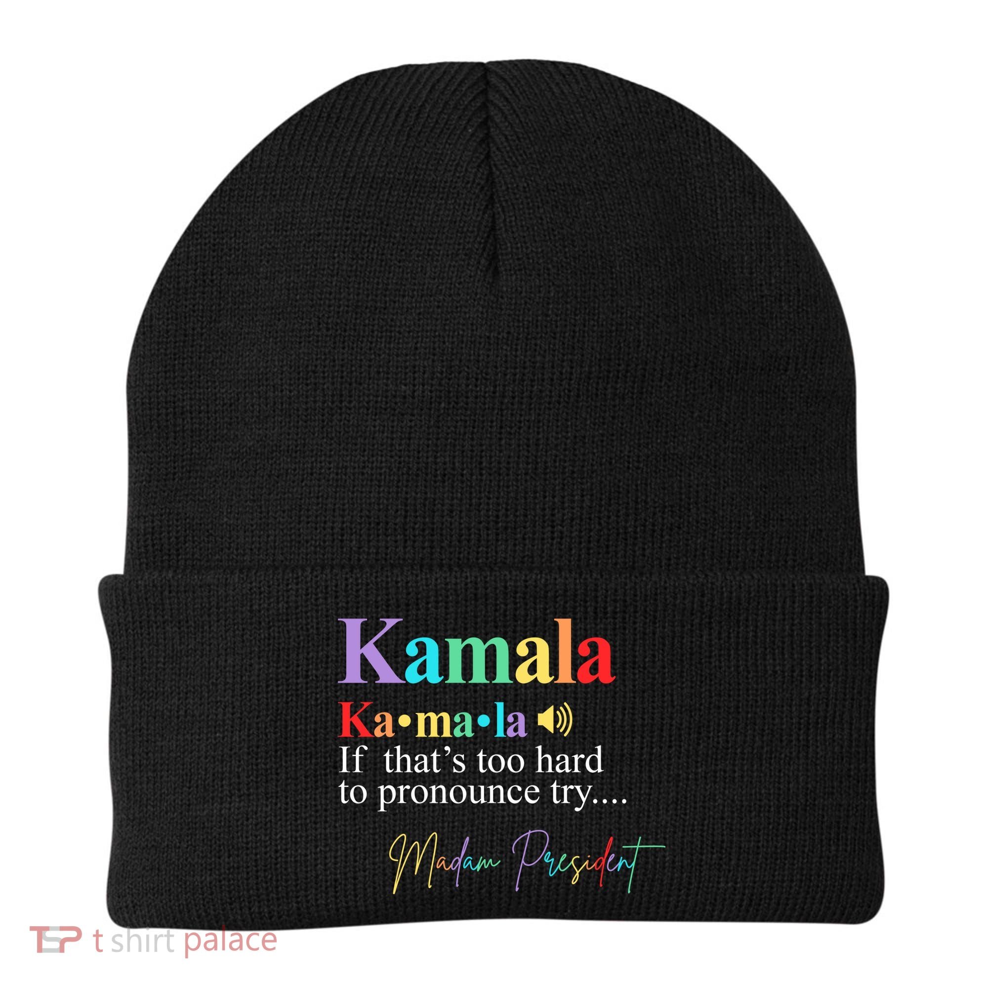 Kamala Harris Pronunciation Madam President Beanie