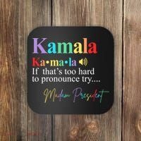 Kamala Harris Pronunciation Madam President Coaster thumb 0