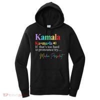 Kamala Harris Pronunciation Madam President Women's Hoodie thumb 0