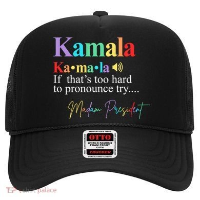 Kamala Harris Pronunciation Madam President Hat