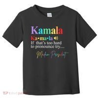 Kamala Harris Pronunciation Madam President Toddler T-Shirt thumb 0