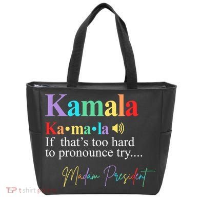 Kamala Harris Pronunciation Madam President Tote Bag