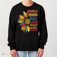 Kamala Harris Peace Love Equality Hope Diversity Women's Sweatshirt thumb 0