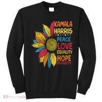 Kamala Harris Peace Love Equality Hope Diversity Sweatshirt thumb 0