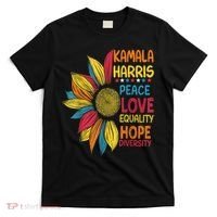 Kamala Harris Peace Love Equality Hope Diversity T-Shirt thumb 0