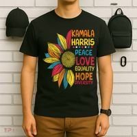Kamala Harris Peace Love Equality Hope Diversity T-Shirt thumb 6