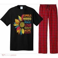 Kamala Harris Peace Love Equality Hope Diversity Pajama Set thumb 0