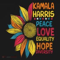 Kamala Harris Peace Love Equality Hope Diversity Polo thumb 3