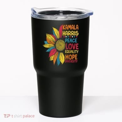 Kamala Harris Peace Love Equality Hope Diversity Tumbler