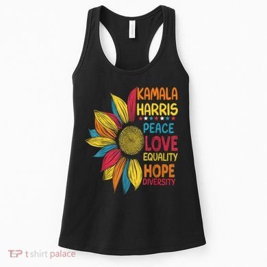 Kamala Harris Peace Love Equality Hope Diversity Women's Tank Top