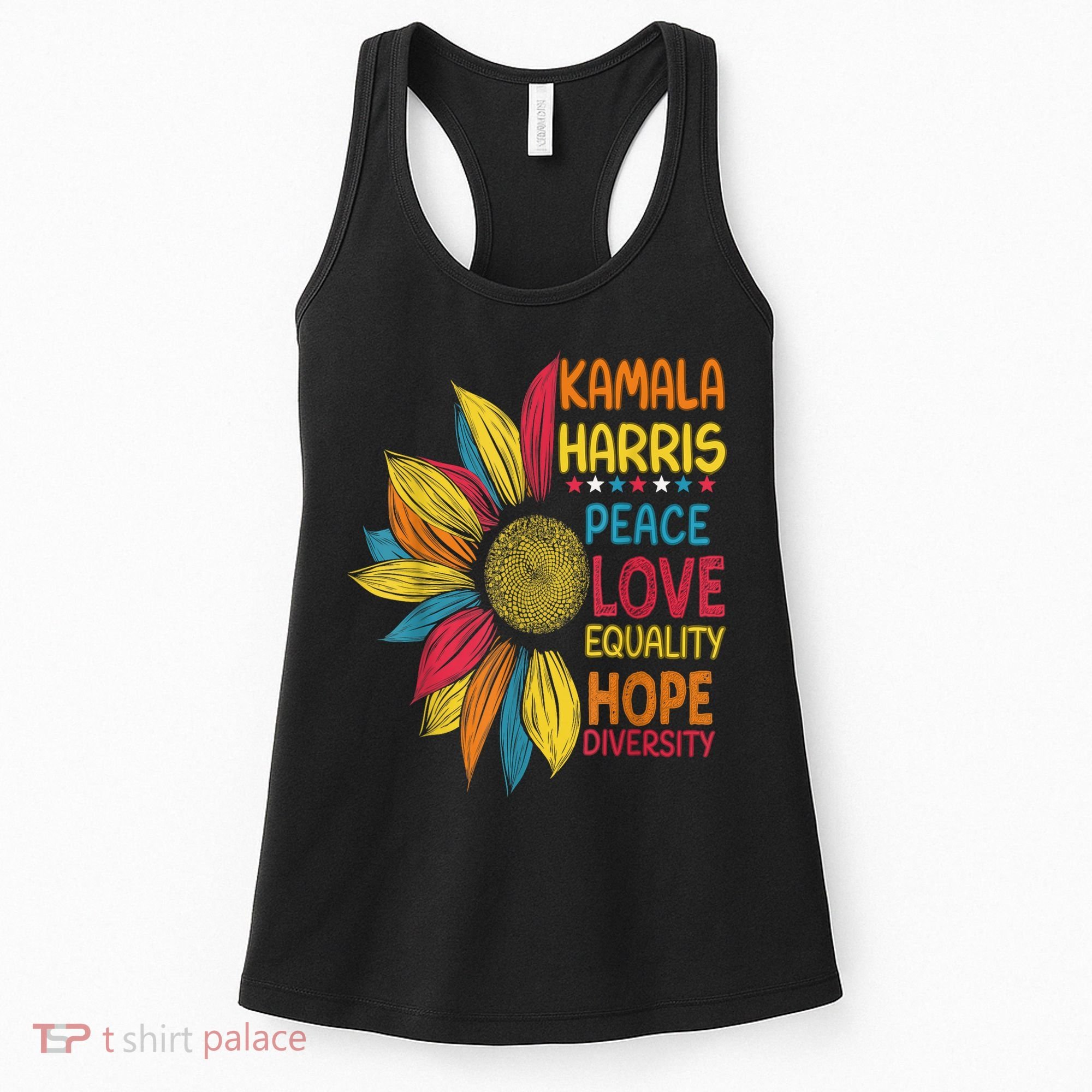 Kamala Harris Peace Love Equality Hope Diversity Women's Tank Top