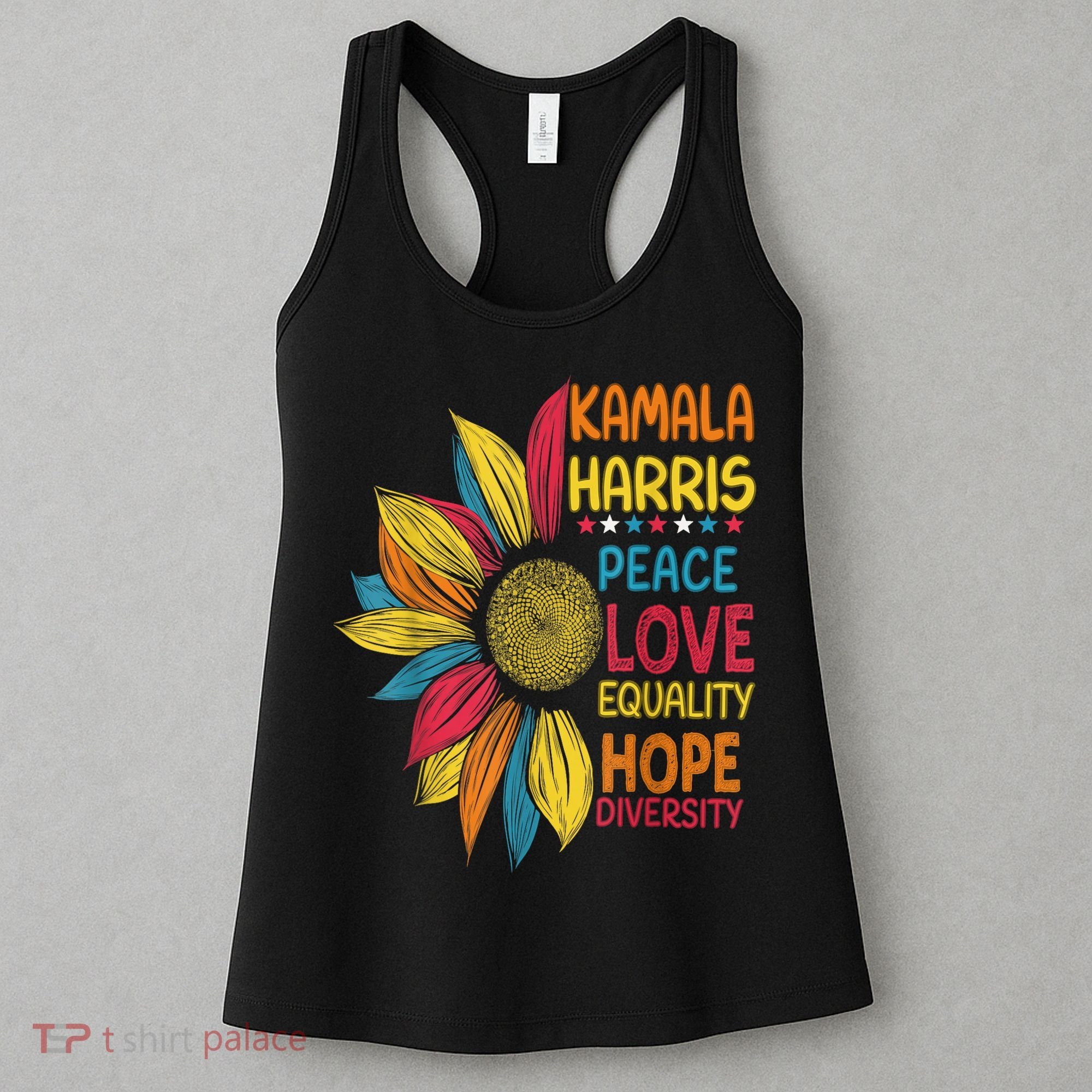 Kamala Harris Peace Love Equality Hope Diversity Women's Tank Top