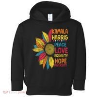 Kamala Harris Peace Love Equality Hope Diversity Toddler Hoodie thumb 0