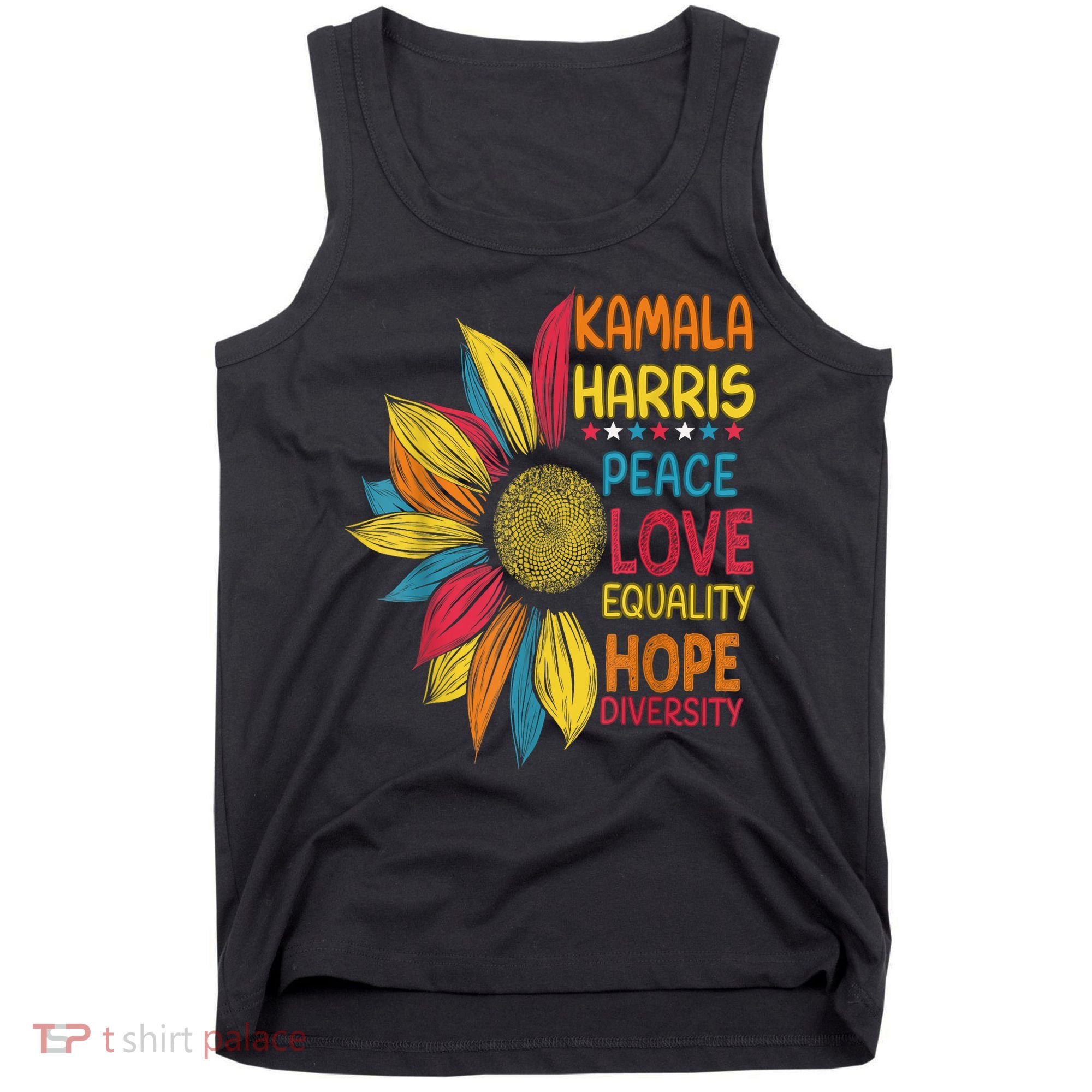 Kamala Harris Peace Love Equality Hope Diversity Tank Top