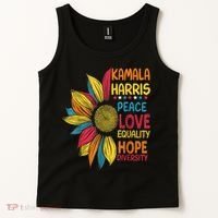 Kamala Harris Peace Love Equality Hope Diversity Tank Top thumb 2
