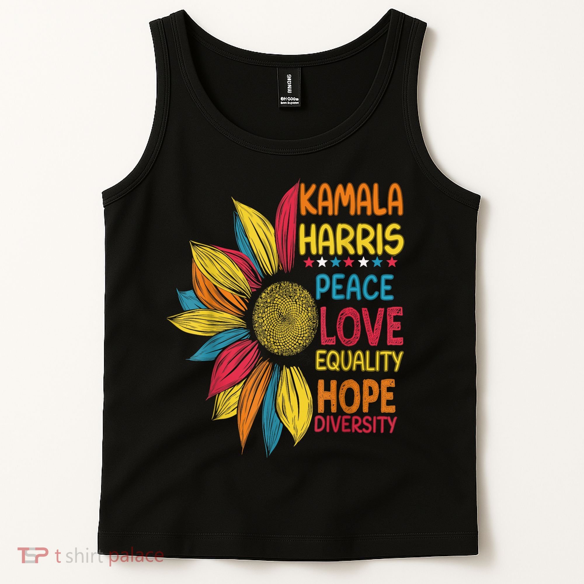 Kamala Harris Peace Love Equality Hope Diversity Tank Top