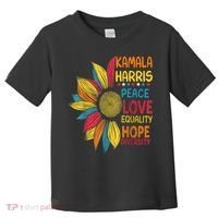 Kamala Harris Peace Love Equality Hope Diversity Toddler T-Shirt thumb 0